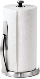 OXO Good Grips SimplyTear Paper Towel Holder Countertop – Thoughtful Housewarming Gift for New Homeowners, One-Handed Tear for Busy Kitchens