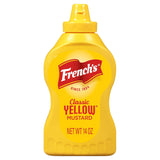 French's Classic Yellow Mustard – Backyard BBQ & Tailgate Squeeze Bottle for Burgers, Brats & Hot Dogs, 14 oz