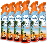 Febreze Air Mist Hawaiian Aloha – Aromatherapy Mist for Bedtime Wind-Down Ritual, 8.1oz 6-Pack