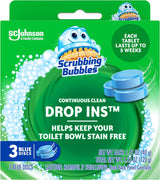 Scrubbing Bubbles Continuous Clean Toilet Drop-Ins — Effortless Tablet for a Clutter-Free Master Bathroom, 4-Week Set-and-Forget Care