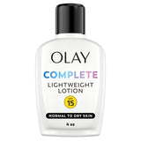 Olay Complete All Day Moisturizer with SPF 15 – Fragrance-Free Sensitive Skin Safe Daily Face Lotion