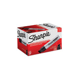 Sharpie Magnum Permanent Markers – Heavy-Duty Office Supply for Shipping Departments, Wide Chisel Tip Black 12 Count