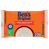 BEN'S ORIGINAL Long Grain White Rice – 10 lb Pantry Staple for Sunday Family Dinners and Holiday Tables