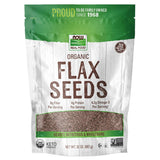 NOW Foods Organic Flax Seeds for Morning Yoga Bowls and Gut-Health Overnight Soaks