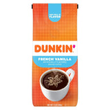 Dunkin' French Vanilla Ground Coffee – Home Office Focus Brew, Smooth Medium Roast for Work-from-Home Mornings