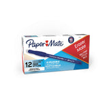 Paper Mate EraserMate Erasable Pen Black Medium Point Box of 12 – Streamlined Writing Tool for Clutter-Free Desks