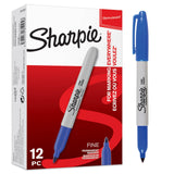 Sharpie Permanent Markers, Fine Point, Black, 12 Count - Warehouse and Mailroom Inventory Marking Tools