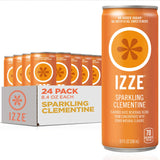 Izze Sparkling Juice – Family-Friendly Soda Alternative for Lunchboxes, 4-Flavor Variety Pack, 24 Cans