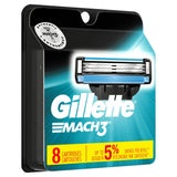 Gillette Mach3 Razor Cartridges – 8-Pack for Daily Skincare Ritual & Irritation-Free Shaving