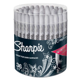 Sharpie Metallic Permanent Markers, Fine Point, Silver – Shimmer Accent Pens for Chalkboard Labels and Bin Organization, 2 Count