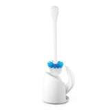 OXO Good Grips Compact Toilet Brush & Canister – Stylish Bathroom Decor Accent for Powder Room and Guest Bath