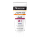 Neutrogena Clear Face Sunscreen Lotion – Fragrance-Free Sensitive Skin SPF 30 for Safe Daily Family Use