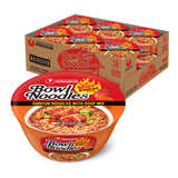 Nongshim Ramen Noodles, Family-Friendly Instant Lunch Bowl for Dorm Pantry, Microwavable Korean Hot & Spicy