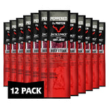 Jack Link's Premium Cuts Beef Sticks – High-Protein Commute Snack for Car Cup Holder and Backpack