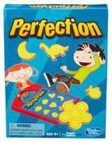 Hasbro Gaming Perfection – Child-Friendly No-Battery Board Game for Nursery and Family Game Night