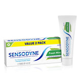 Sensodyne Fresh Mint Sensitive Toothpaste – Thoughtful Care Package Gift for Mom and Her Daily Brushing Routine, Pack of 2