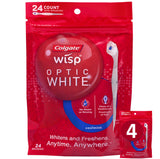 Colgate Optic White Wisp Disposable Mini Toothbrush – Camping & Hiking Oral Care, No Sink Required