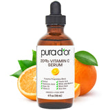 PURA D'OR Vitamin C Serum with Retinol and Hyaluronic Acid 4 Oz – Mindful Evening Skincare for Restorative Rest