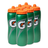 Gatorade 32 Oz Squeeze Water Bottle 6-Pack - Electrolyte Hydration for Cardio Studio and Home Gym Sessions