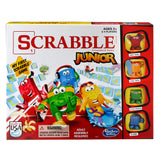Hasbro Gaming Scrabble Junior Board Game – Simple Two-Sided Word Game with a Compact, Tidy Box