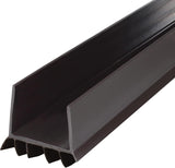 M-D Building Products Vinyl Cinch® U-Shape Door Bottom Seal with Clean Lines and No Visible Hardware, Slide-On Weatherstripping