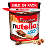 Nutella & GO! Hazelnut Spread Snack Cups – Ready-to-Give Holiday Gift Basket Stuffer, 24 Bulk Snack Packs