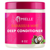 Mielle Organics Babassu & Mint Deep Conditioner – Mindful Hair Repair Mask for Sunday Reset Night, 8 Oz Protein-Rich Restorative Treatment