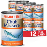 Bumble Bee Chub Mackerel in Water – Portable Protein for Backcountry Camping and Boat Galley