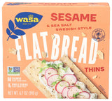 Wasa Flatbread Thins Sesame and Sea Salt – Simple Two-Ingredient Snack for Uncluttered Pantry and Clean Eating