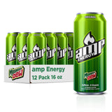 Mtn Dew AMP Energy Drink – Road Trip and Tailgate Beverage for Drivers, 24-Pack Citrus Energy Case