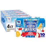 Capri Sun 100% Juice for Classroom Snack Stations – 40 Bulk Pouches of Teacher-Friendly Fruit Punch Drinks