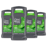 Dove Men+Care Extra Fresh Men's Antiperspirant Stick – Skin-Safe Daily Deodorant, 0% Alcohol Non-Irritant Formula for Sensitive Underarms