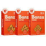 Banza Chickpea Pasta Variety Pack – Kid-Friendly Gluten-Free Penne Rotini and Shells for Family Dinners