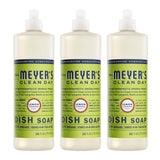 Mrs. Meyer's Clean Day Liquid Dish Soap Lemon Verbena – Countertop-Friendly Bottle for Styled Kitchens