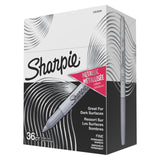 Sharpie Metallic Silver Permanent Markers, Fine Point 36 Count – Non-Toxic Art Supplies for Kids' Bedroom and Playroom