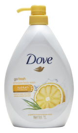 Dove Go Fresh Energize Body Wash – Thoughtful Housewarming Gift for Her with Grapefruit Scent, 33.8 fl oz Pump