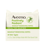 Aveeno Oil-Free Makeup Remover Wipes – Soothing Evening Cleanse for Acne-Prone Skin Self-Care