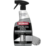 Weiman Stainless Steel Cleaner & Polish – Outdoor Kitchen Spray, Restores Shine to Grills and Deck Appliances