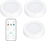 Brilliant Evolution Wireless LED Puck Light 3 Pack – Housewarming Gift for New Homeowners with Remote