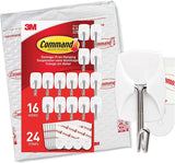 Command Small Wire Toggle Hooks for Intentional Clutter-Free Living, Minimalist Adhesive Hooks for Clean-Line Wall Organization