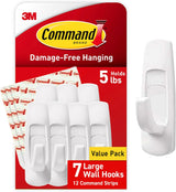 Command Large Utility Hooks – Minimalist Wall Organization for Clutter Free Apartments