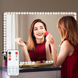 LED Vanity Mirror Lights for Makeup 13ft Flexible LED Light Strip 6000K Daylight White with Dimmer, Focused Home Studio Lighting for Creators, DIY Mirror