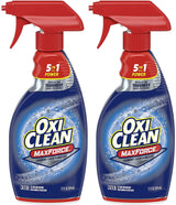 OxiClean Max Force 5 in 1 Power Laundry Stain Remover Spray for Camping and Field Trip Gear, Portable Pretreatment Bottle, 12 oz 2 Pack