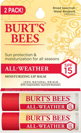 Burt's Bees Natural SPF 30 Lip Balm – Clean Beauty Lip Care for Daily Vanity and Makeup Bag Routines