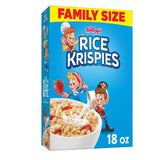 Kellogg's Rice Krispies Cereal – Fat-Free Gluten-Free Breakfast for Wellness-Minded Home Kitchens, 24oz