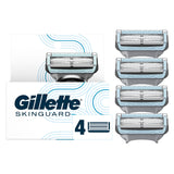 Gillette SkinGuard Men's Razor Blades – Streamlined Refill System for a Clutter-Free Bathroom, 4 Pack