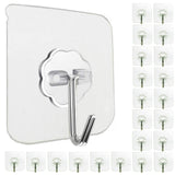 ClearGrip Hooks - Damage Free Wall Hooks for Rental Apartments, No Drill Safe Installation