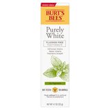Burt's Bees Purely White Fluoride-Free Toothpaste – Simple Zen Peppermint Formula for an Uncluttered Countertop, 4.7 oz