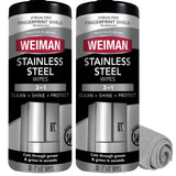 Weiman Stainless Steel Cleaner & Polish Kit – Outdoor Grill & Patio Kitchen Cleaning for Backyard Entertaining