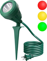 DEWENWILS Waterproof 500LM LED Spot Light – Durable Plug-in Fixture for Open-Air Dining, Garden Paths, and Lawn Events